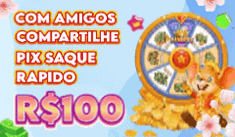 Compartilhe PIX saque rápido R$100