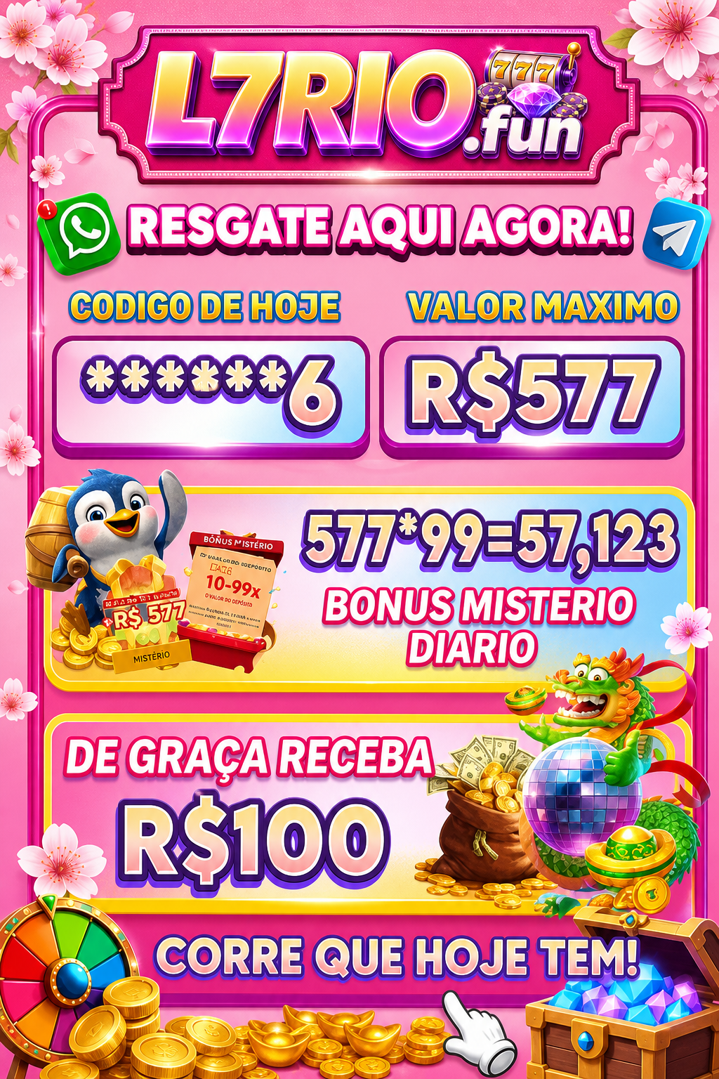 Código de resgate — L7RIO.fun